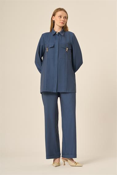 FTZ Women Kadın Tansel Takım  İndigo 31108