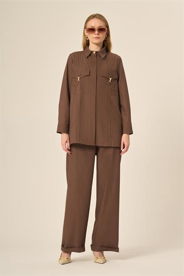 FTZ Women Kadın Tansel Takım  Kahve 31108