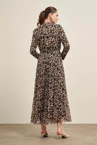 FTZ Women Kadın Leopar Elbise  LEOPAR 31013