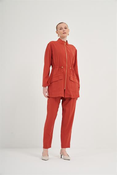 FTZ Women Kadın Modal Pantolonlu Takım  Bakır 31012