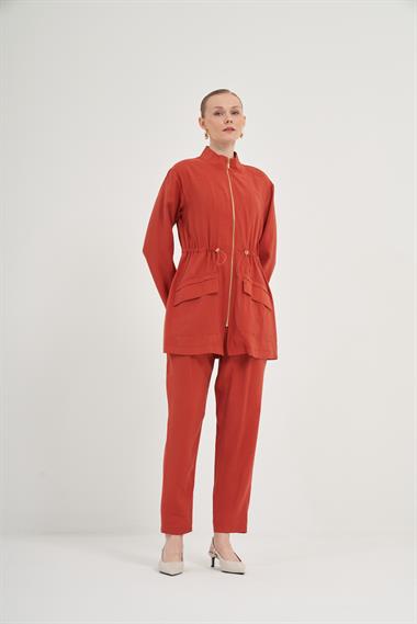 FTZ Women Kadın Modal Pantolonlu Takım  Bakır 31012