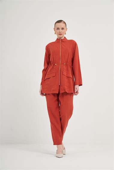 FTZ Women Kadın Modal Pantolonlu Takım  Bakır 31012