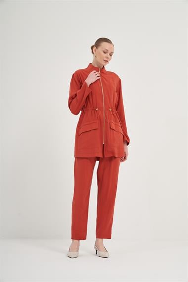 FTZ Women Kadın Modal Pantolonlu Takım  Bakır 31012