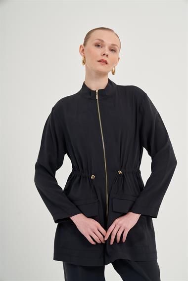 FTZ Women Kadın Modal Pantolonlu Takım  Siyah 31012