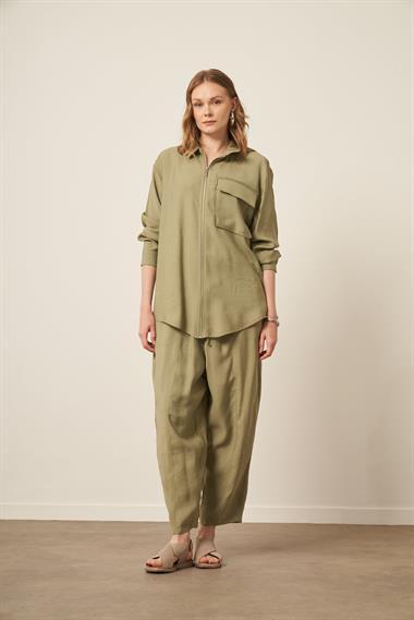 FTZ Women Kadın Modal Takım  Haki 31036