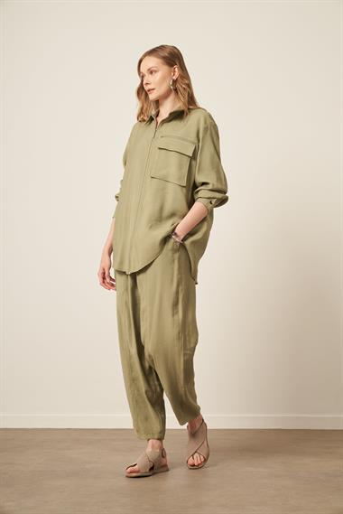 FTZ Women Kadın Modal Takım  Haki 31036