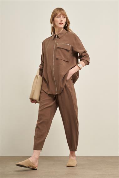 FTZ Women Kadın Modal Takım  Kahve 31036