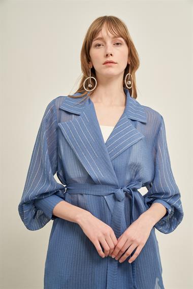 FTZ Women Kadın Organze Kap  İndigo 31027