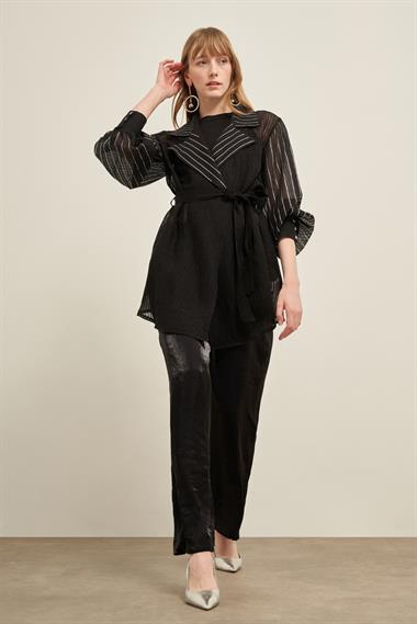 FTZ Women Kadın Organze Kap  Siyah 31027