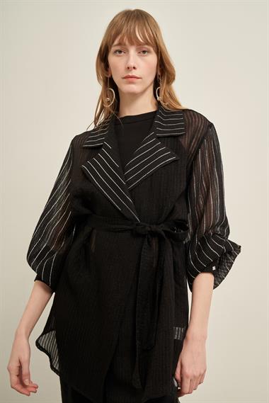 FTZ Women Kadın Organze Kap  Siyah 31027