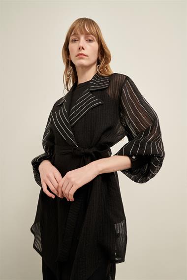 FTZ Women Kadın Organze Kap  Siyah 31027