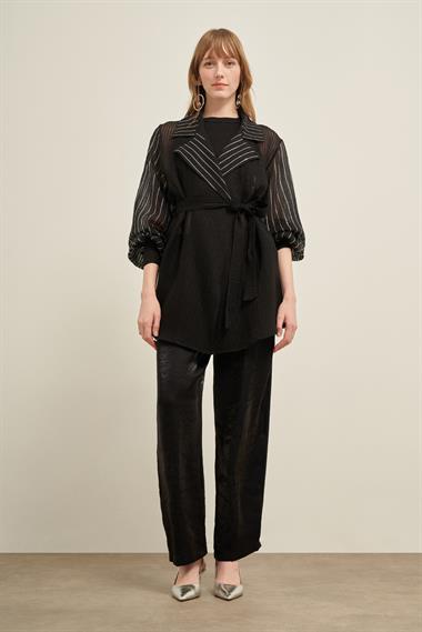 FTZ Women Kadın Organze Kap  Siyah 31027