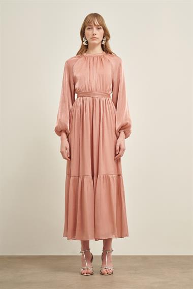 FTZ Women Kadın Ornagze Elbise  Gül 31018