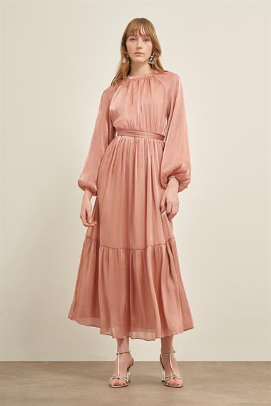 FTZ Women Kadın Ornagze Elbise  Gül 31018