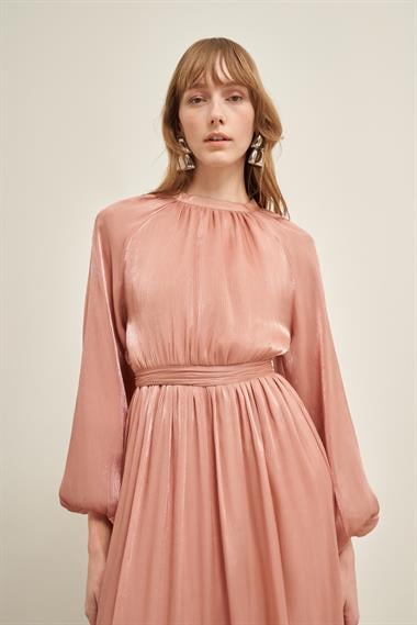 FTZ Women Kadın Ornagze Elbise  Gül 31018