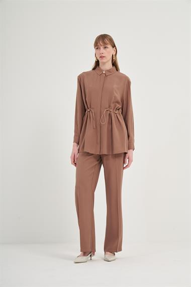 FTZ Women Kadın Pantolonlu Takım  Fındık 31031
