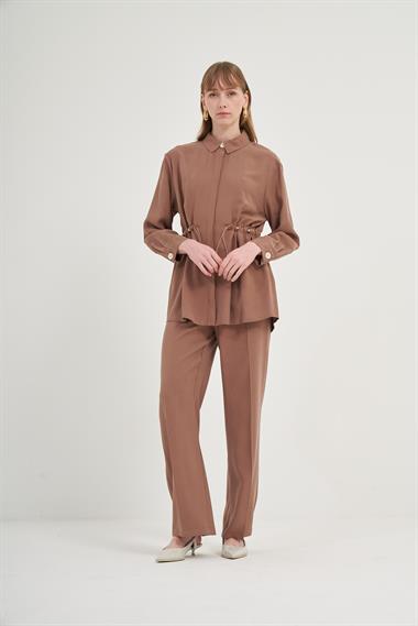 FTZ Women Kadın Pantolonlu Takım  Fındık 31031