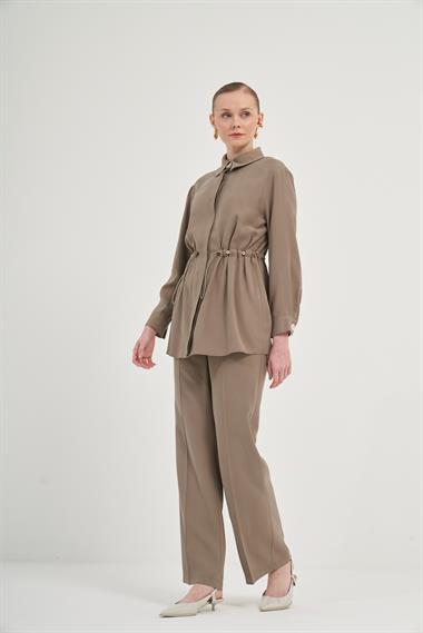 FTZ Women Kadın Pantolonlu Takım  Haki 31031