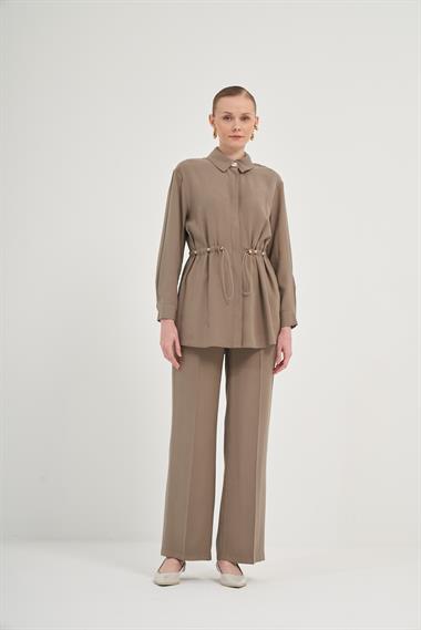 FTZ Women Kadın Pantolonlu Takım  Haki 31031