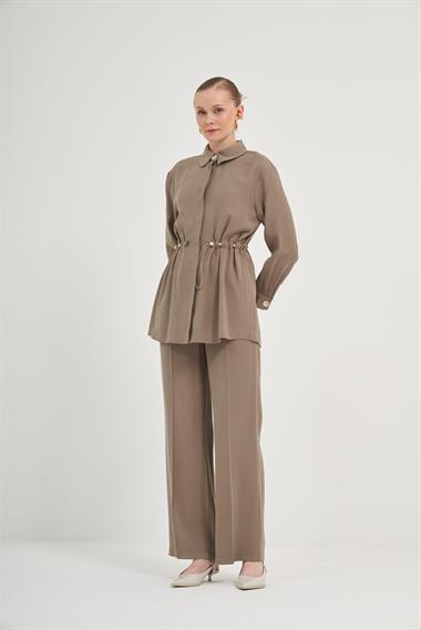 FTZ Women Kadın Pantolonlu Takım  Haki 31031