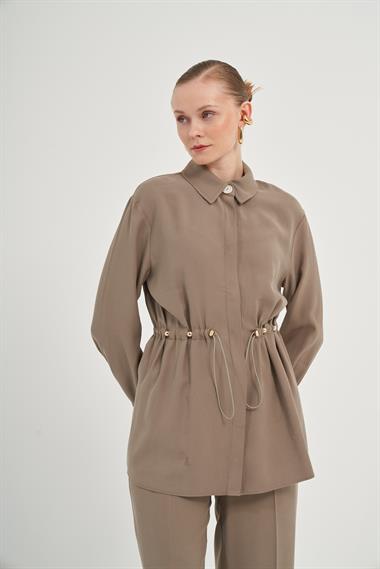 FTZ Women Kadın Pantolonlu Takım  Haki 31031