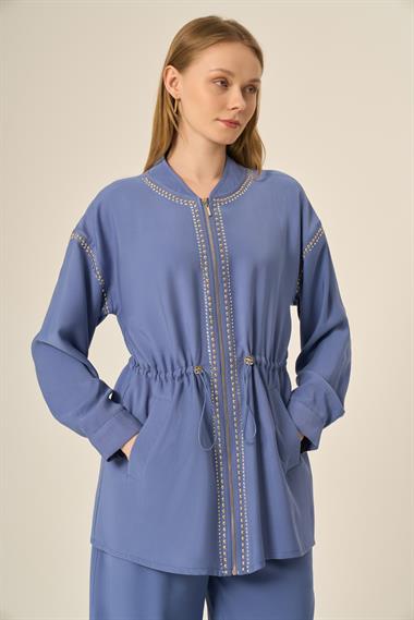 FTZ Women Kadın Pantolonlu Takım  Mavi 31048