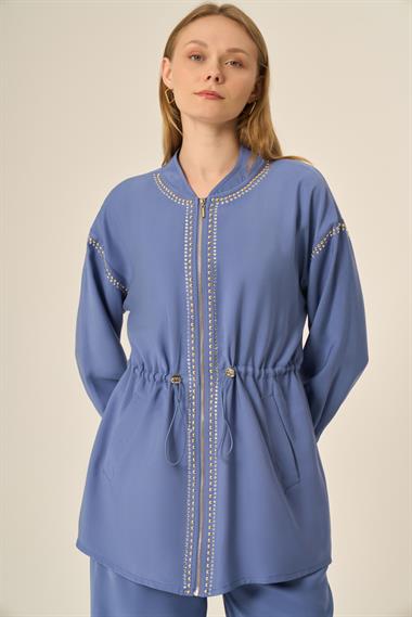 FTZ Women Kadın Pantolonlu Takım  Mavi 31048