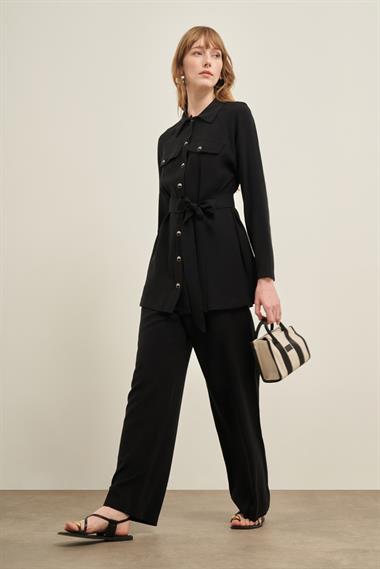 FTZ Women Kadın Pantolonlu Takım  Siyah 31030