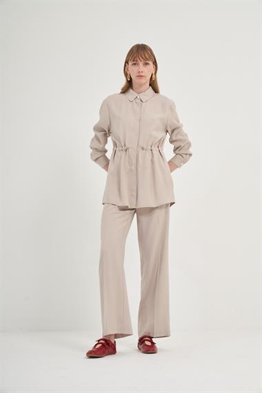 FTZ Women Kadın Pantolonlu Takım  Taş 31031