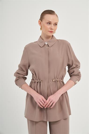 FTZ Women Kadın Pantolonlu Takım  Vizon 31031