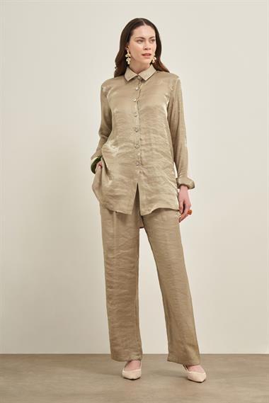 FTZ Women Kadın Parlak Modal Takım  Çağla 31002