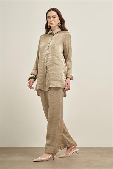 FTZ Women Kadın Parlak Modal Takım  Çağla 31002