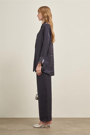 FTZ Women Kadın Parlak Modal Takım  Lacivert 31002