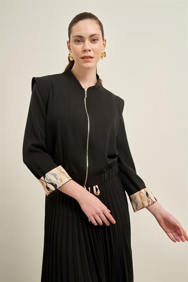 FTZ Women Kadın Plise Etekli Takım  Siyah 31024