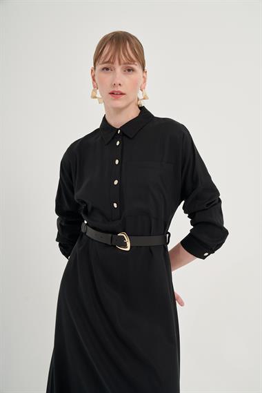 FTZ Women Kadın Tansel Elbise  Siyah 31005