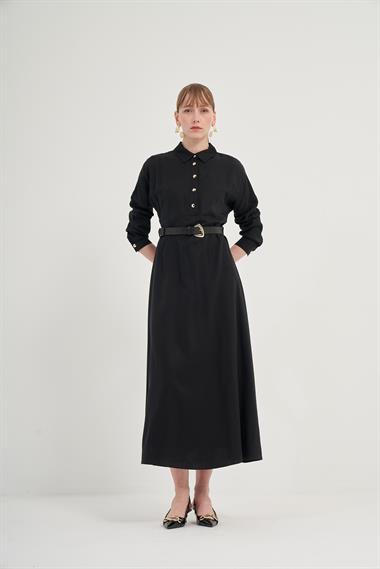 FTZ Women Kadın Tansel Elbise  Siyah 31005