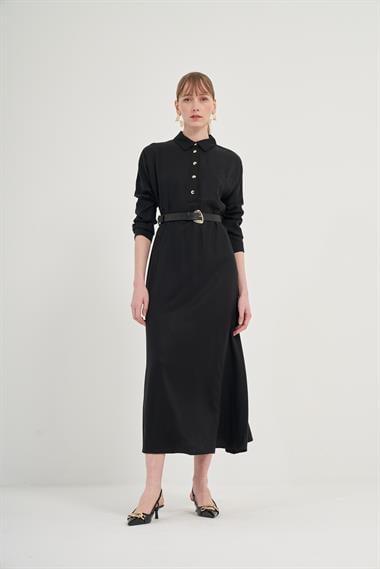 FTZ Women Kadın Tansel Elbise  Siyah 31005