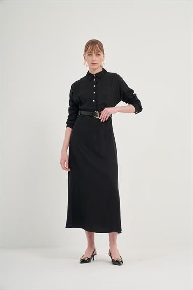 FTZ Women Kadın Tansel Elbise  Siyah 31005