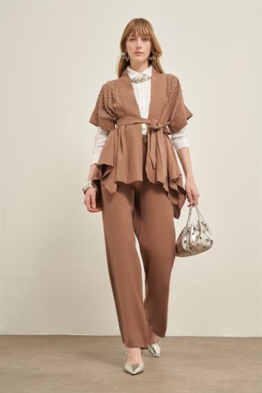 FTZ Women Kadın Taşlı Takım  Fındık 31032