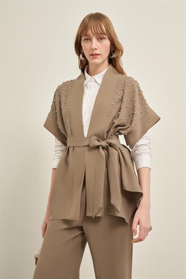 FTZ Women Kadın Taşlı Takım  Haki 31032