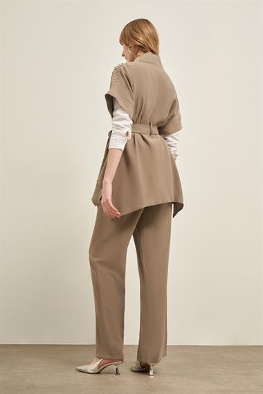 FTZ Women Kadın Taşlı Takım  Haki 31032