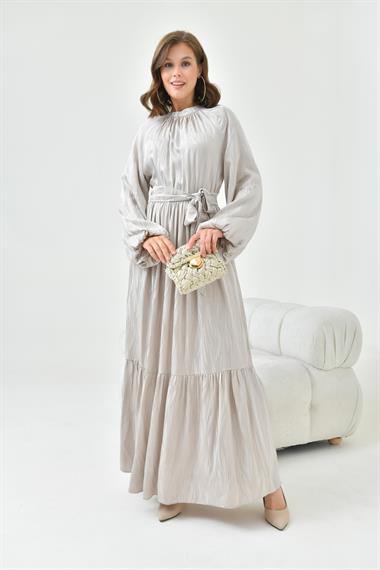 FTZ Women Kadın Jakar Elbise  Taş 30857