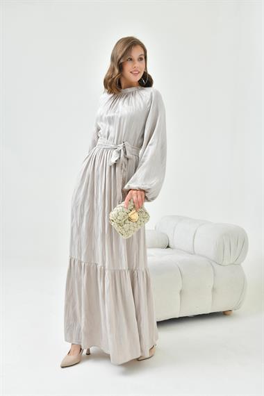 FTZ Women Kadın Jakar Elbise  Taş 30857