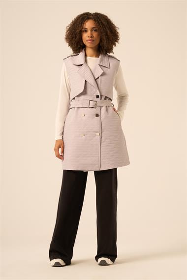 FTZ Women Kadın Kapitone Yelek  Gri 31240