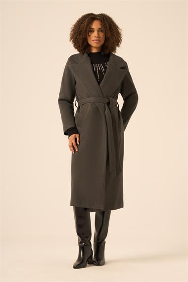 FTZ Women Kadın Kaşe Kaban  Gri 31251