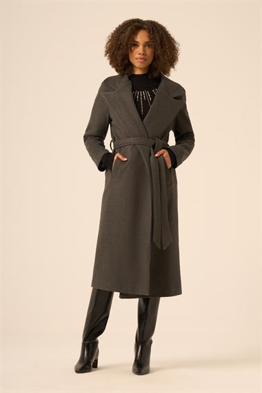 FTZ Women Kadın Kaşe Kaban  Gri 31251