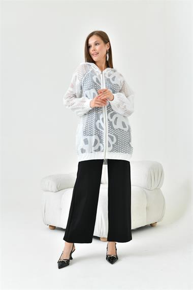 FTZ Women Kadın Kesme Jakar Cap  Ekru 30845