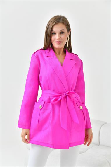 FTZ Women Kadın Organze Cap  Fuşya 30856