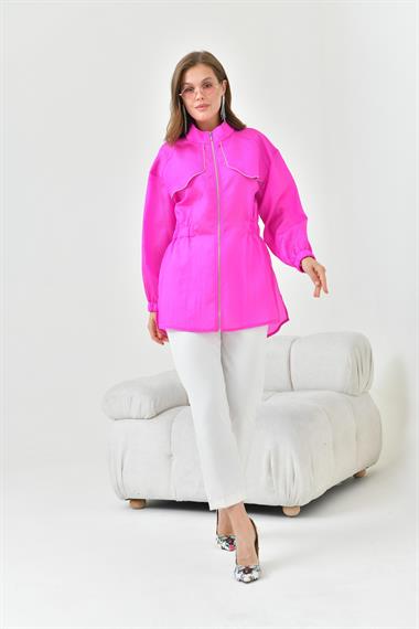 FTZ Women Kadın Organze Cap  Fuşya 30854