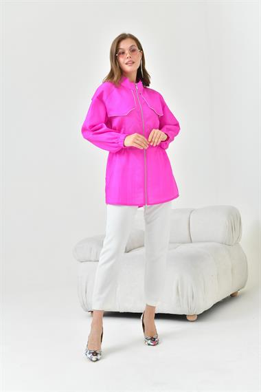 FTZ Women Kadın Organze Cap  Fuşya 30854